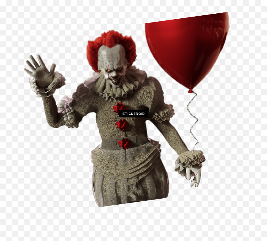 Pennywise With Red Balloon Png Image - Pennywise Png,Red Balloon Png