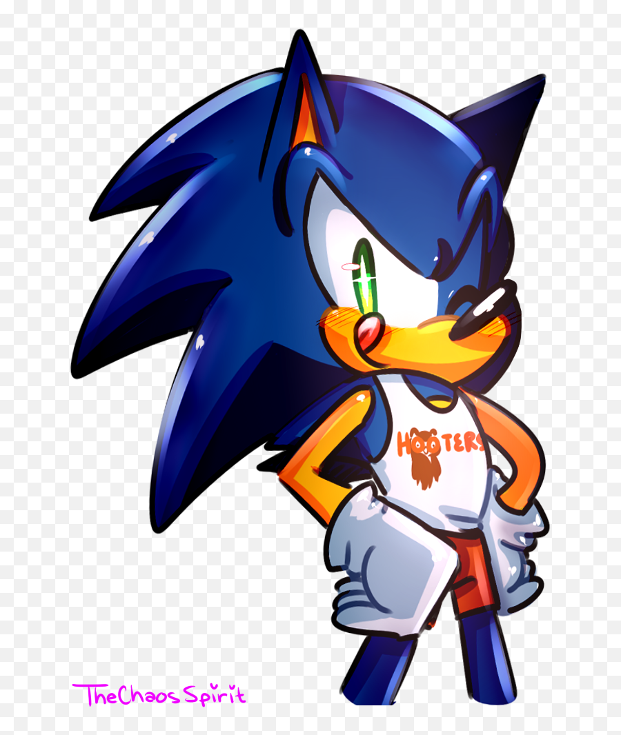 Hooters Waiter Sonic Know Your Meme - Sonic The Hedgehog Hooters Png,Sonic Forces Png