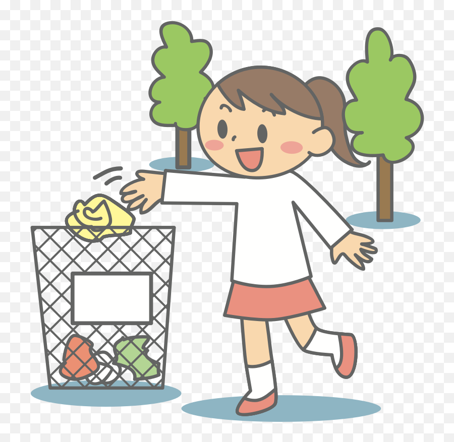 Download Free Png Litter Into Bin - Rubbish In Bin Clipart,Litter Png