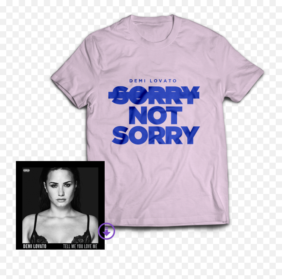 Demi Lovato Png 2015 - Pink Sns Tee Digital Album Demi Active Shirt,Demi Lovato Png