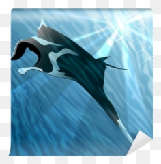 Manta Ray Wall Mural U2022 Pixers - We Live To Change Atlantic Blue Marlin Png,Manta Ray Png