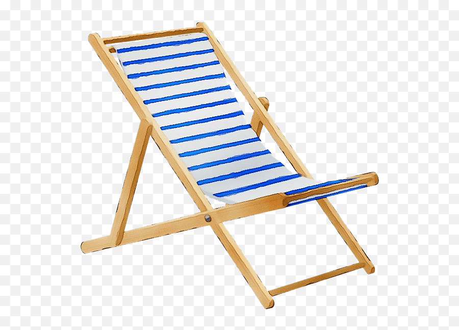 Download Beach Chaise Longue Png - Transparent Background Deck Chair Cartoon Png,Chair Transparent Background