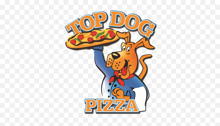 Top Dog Pizza - Clip Art Png,Cartoon Pizza Logo
