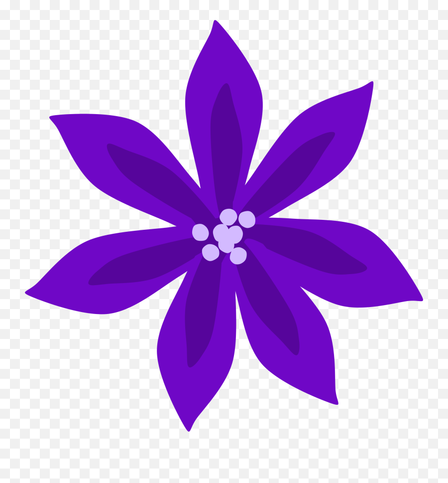 Lily Flower Clip Art Cliparts - Purple Clip Art Flowers Purple Flower Png Clipart,Purple Flowers Png