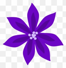 Lily Flower Clip Art Cliparts - Purple Flowers Png