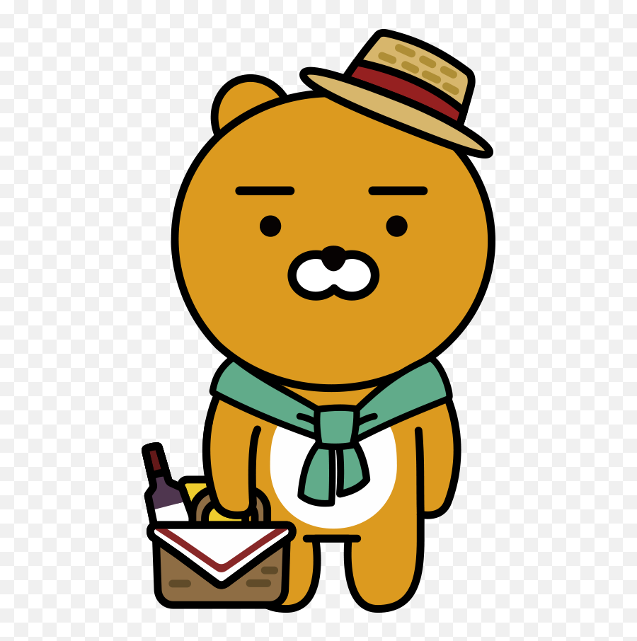 Download Ryan Bear Kakao Friends Line - Ryan Bear Png,Kakaotalk Logo