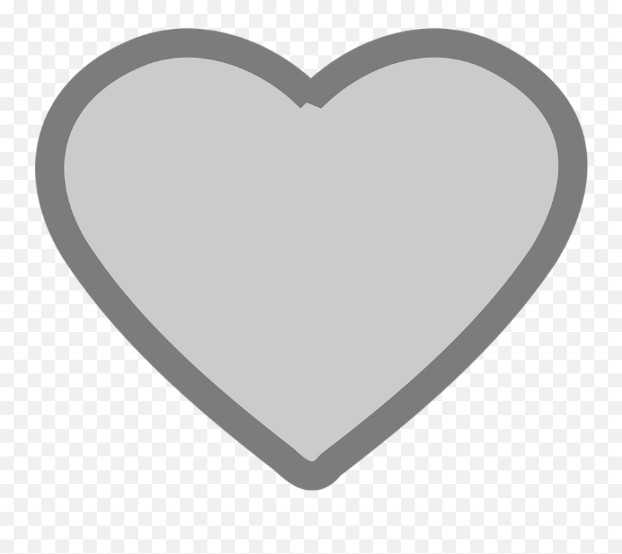 Grey Hart Icon - Free Vector Graphic On Pixabay Hart Grey Png,Hart Png