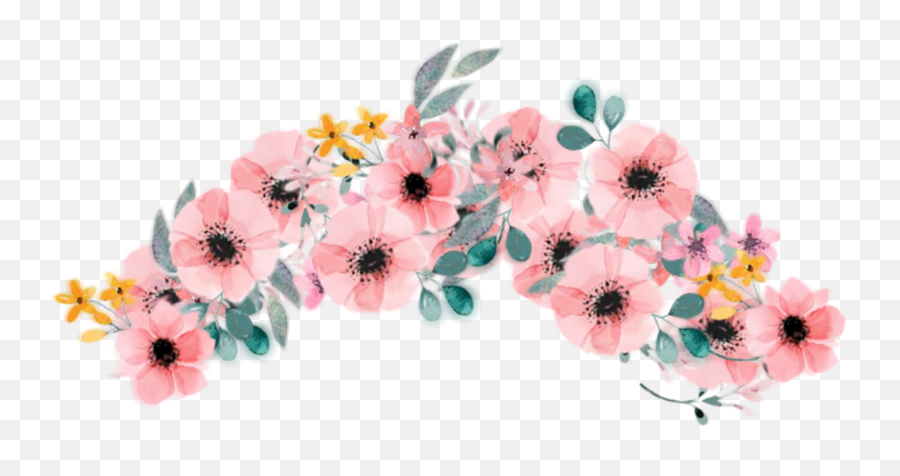 Download Report Abuse - Flower Crown Picsart Png Image With Flower Crown Png,Snapchat Flower Crown Png