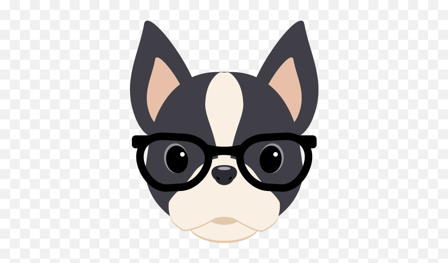 Boston Terrier Illustration - Boston Terrier Face Png,Boston Terrier Png