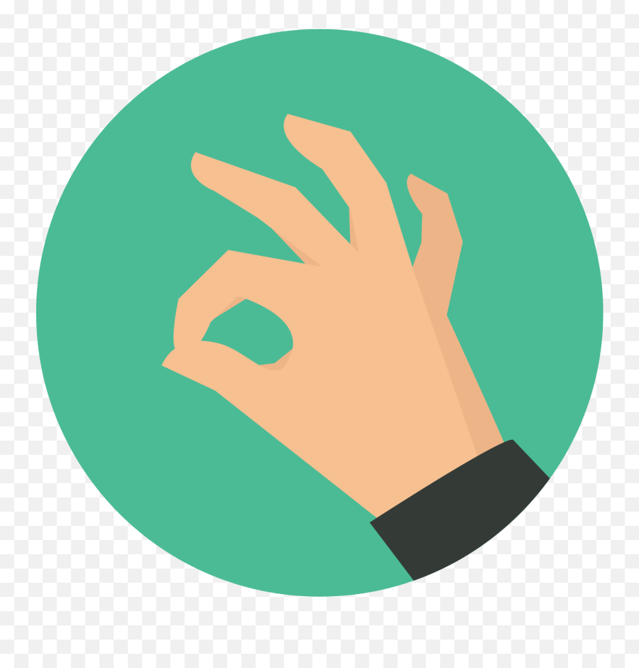 Ok Hand Icon - Ok Icon Png,Ok Hand Sign Transparent