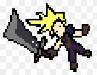 Cloud Strife From Final Fantasy Vii By Powgrr - Language png