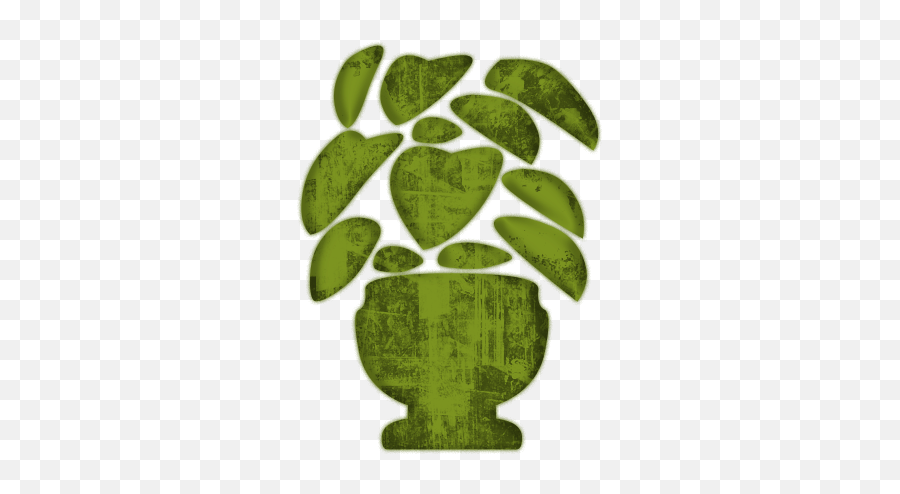 Green Potted Plant Icon Clipart - Artistic Plant 512x512 Art Png,Plant Icon Png