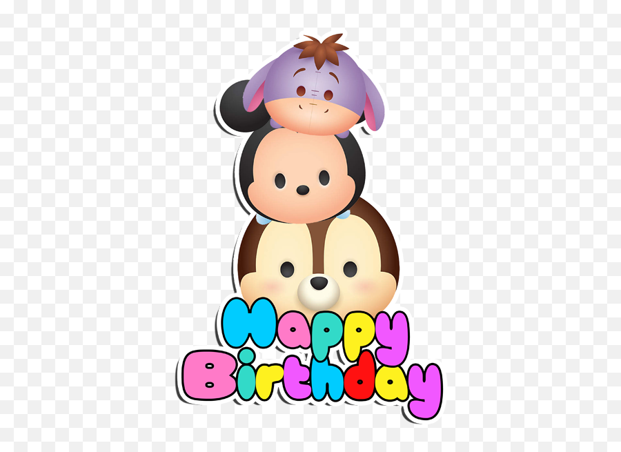 Happy Birthday Tsum Transparent - Tsum Tsum Png Hd,Tsum Tsum Png