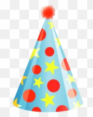 Party Birthday Hat Png - Cartoon Transparent Background