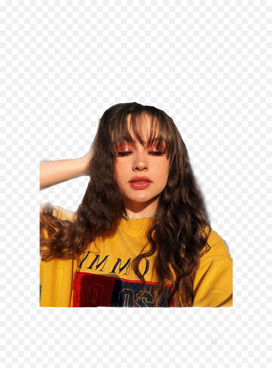 Aesthetic Hairstyles With Bangs - Hayley Morales Png,Maggie Lindemann Gif Icon