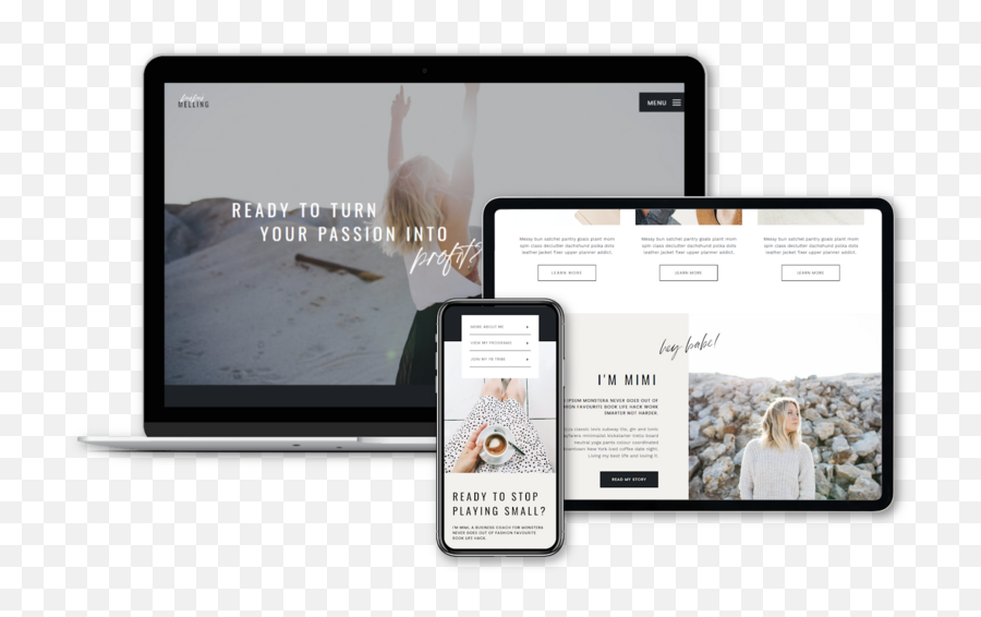 The Mimi Showit Website Template - Display Advertising Png,Mimi Icon