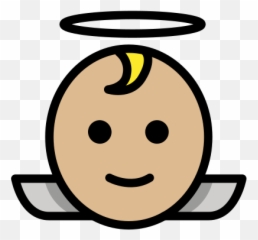 Medium - Emoticon Anjinho Moreno png
