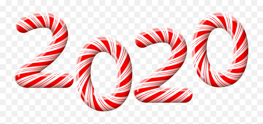 2020 Candy Cane Png Clipart Image - New Year Candy 2020,Candy Cane Transparent Background