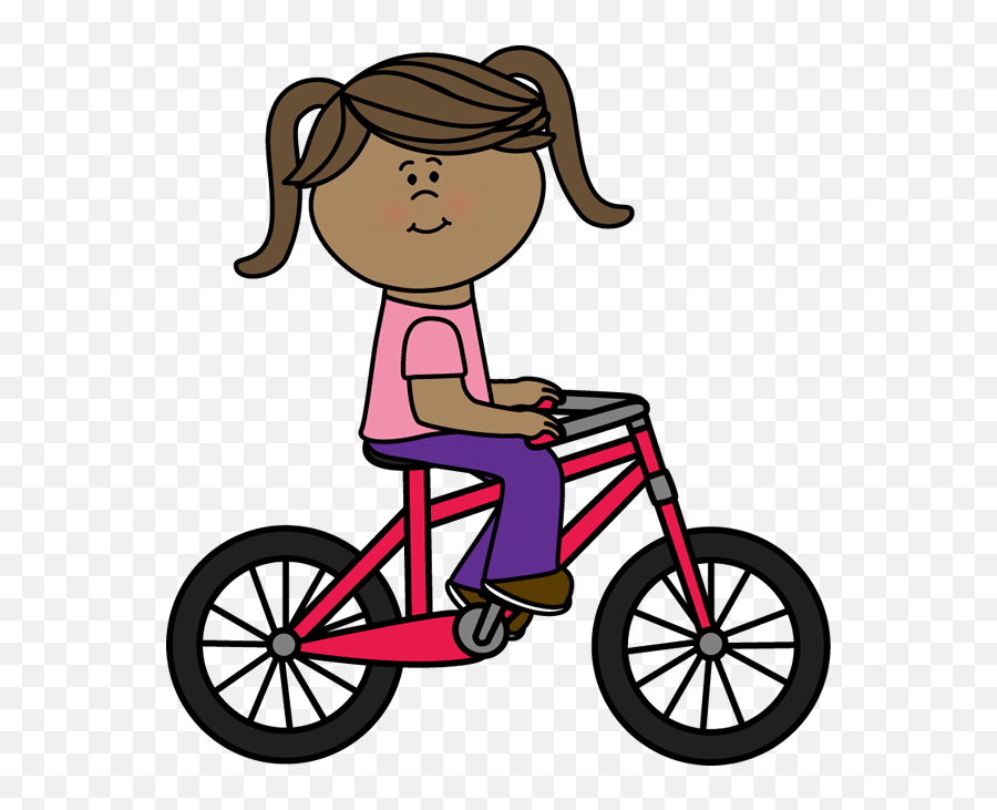 Download Bicycle Clip Art - Bicycle Clipart Transparent Clipart Girl Riding A Bike Png,Girl Clipart Transparent Background