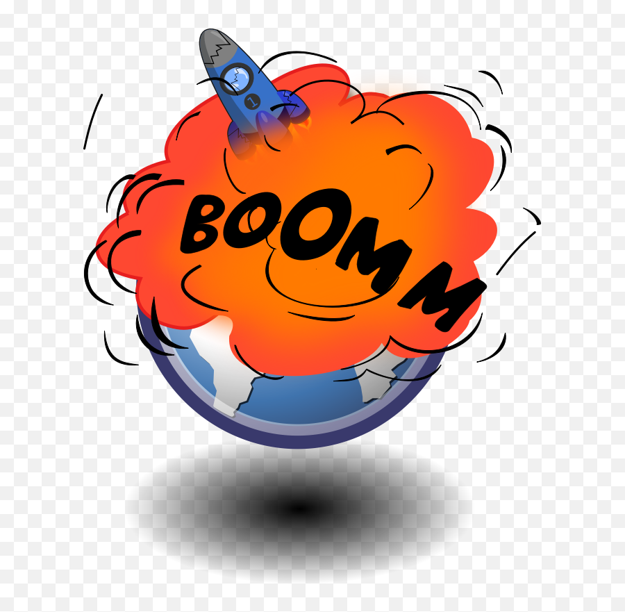 Explosion Rocket Clip Art - Openclipartorg Png Download Explosion Drawing Cool,Porg Png