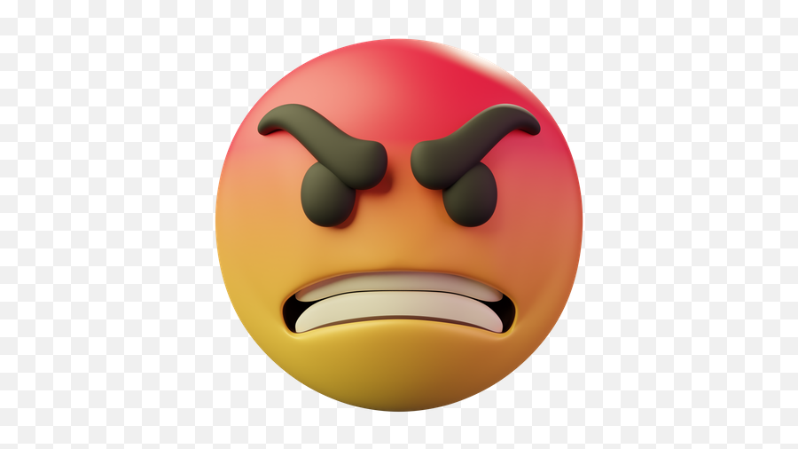 Angry Icon - Download In Flat Style Happy Png,Angry Face Icon