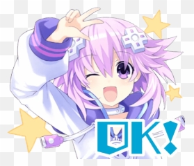 Nep - Stickers Neptune Telegram English Neptunia png