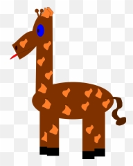 Clip Art Machovka Funny Giraffe Christmas Xmas - png
