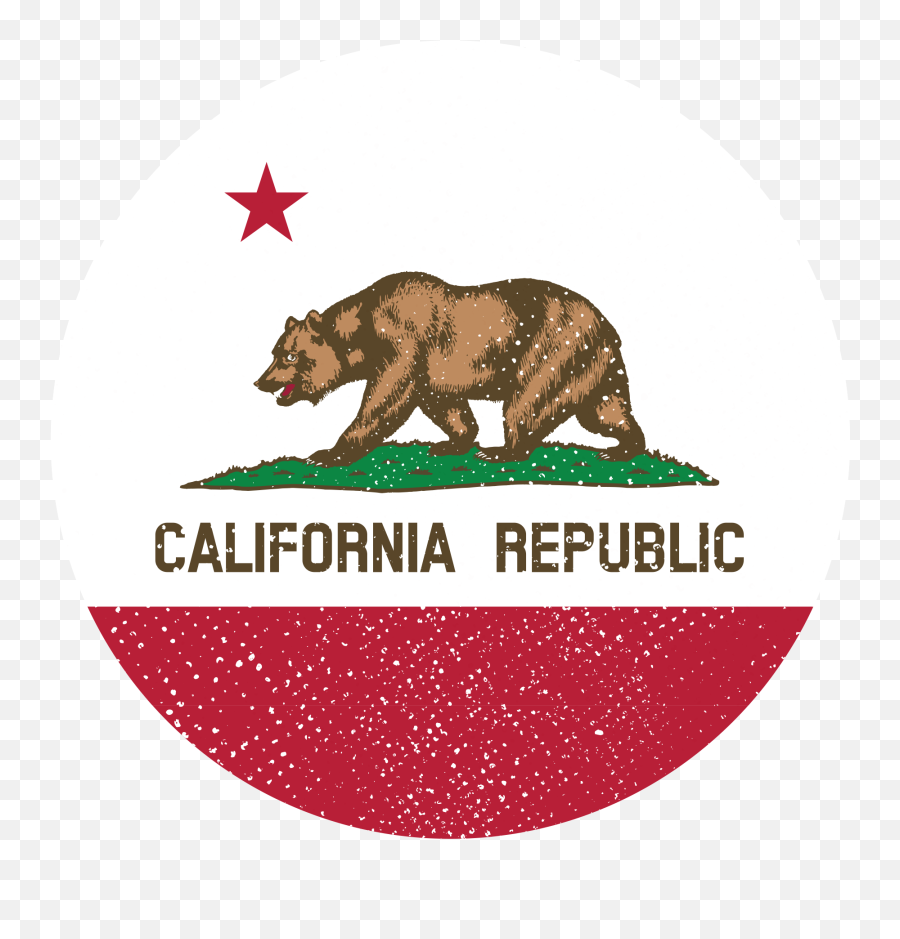 Sticker Pack - State Flag Of California Png,California Bear Png