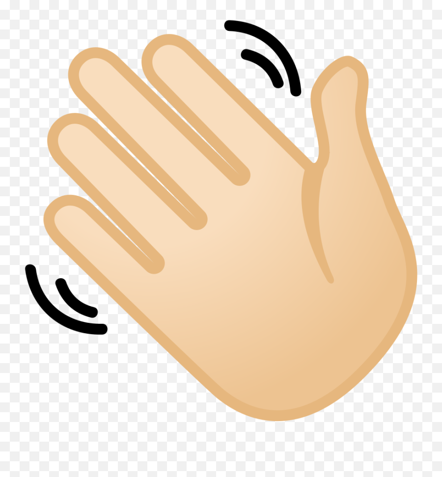 Waving Hand Emoji Transparent Png - Waving Hand Emoji,Hand Emoji Png