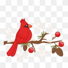 Cute Cardinal - Christmas Bird Clip Art png