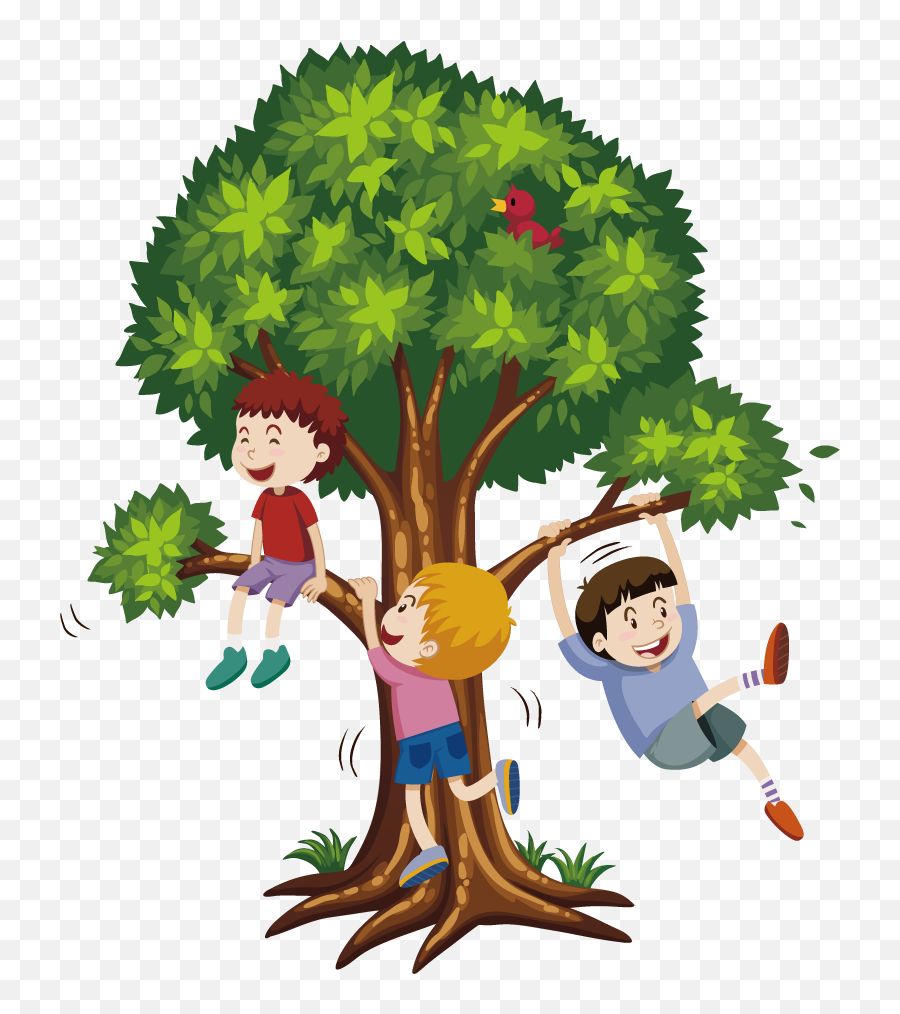 Library Of Climbing Tree Clip Royalty - Climb The Tree Cartoon Png,Climbing Png