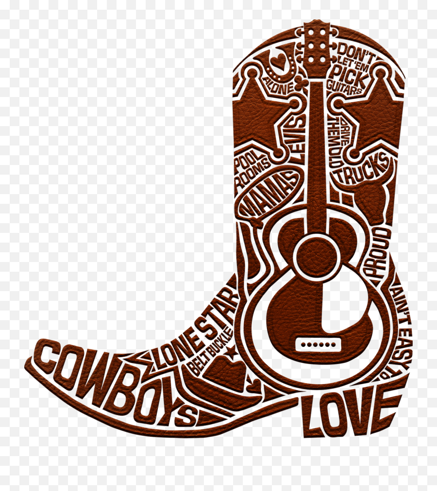 Cowboy Boot Western Words - Free Image On Pixabay Western Cowboy Line Art Png,Cowboy Png