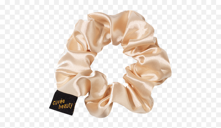 Champagne Silk Scrunchie - Scarf Png,Scrunchie Png