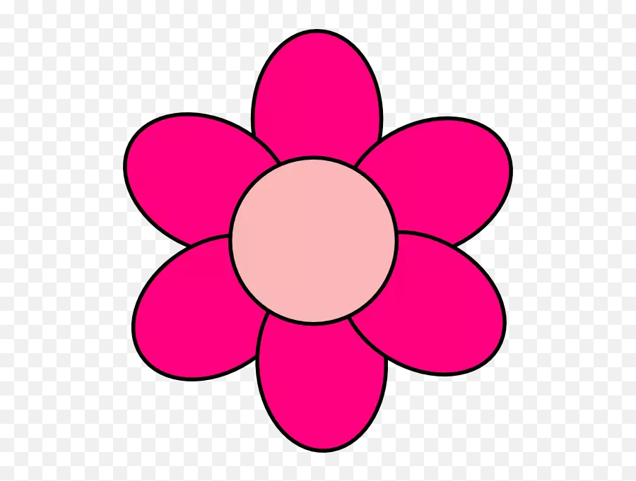 Flower Cartoon - Pink Clip Art Flowers Png,Flower Cartoon Png