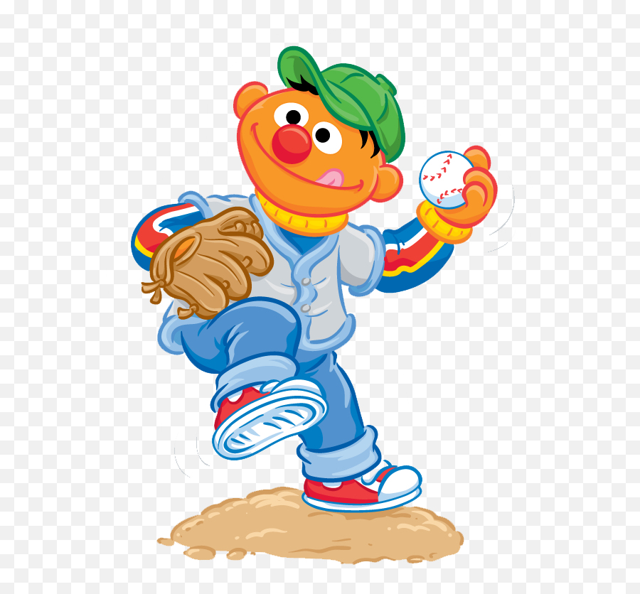 Ernie 02 Sesame Street Muppets Big Bird 1st Year - Ernie Sesame Street Games Clip Art Png,Ernie Png