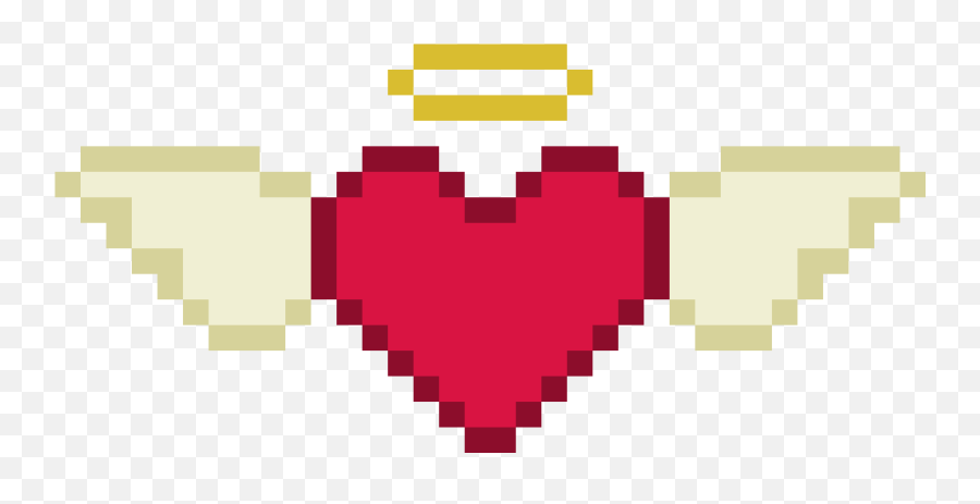 Angel Heart Png - Pixel Heart Png,Pixel Heart Transparent