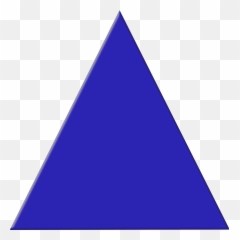 Triangle Png - Blue Clipart