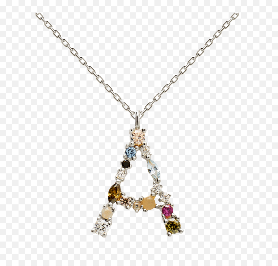 Buy Letters Necklaces - Paola Jewelry Png,Silver Png