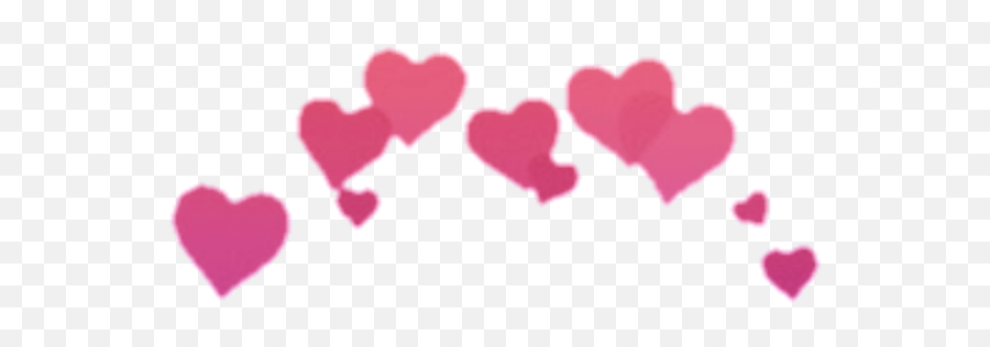 Download Hd Hearts Heart Crowns Crown Heartcrown Purple Pink - Heart Crown Snapchat Filter Png,Pink Crown Png