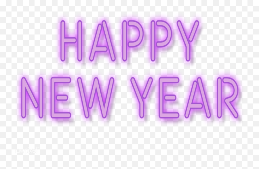 Happy New Year Transparent Png - Happy New Year 2020 Neon Png,Happy New Year Transparent