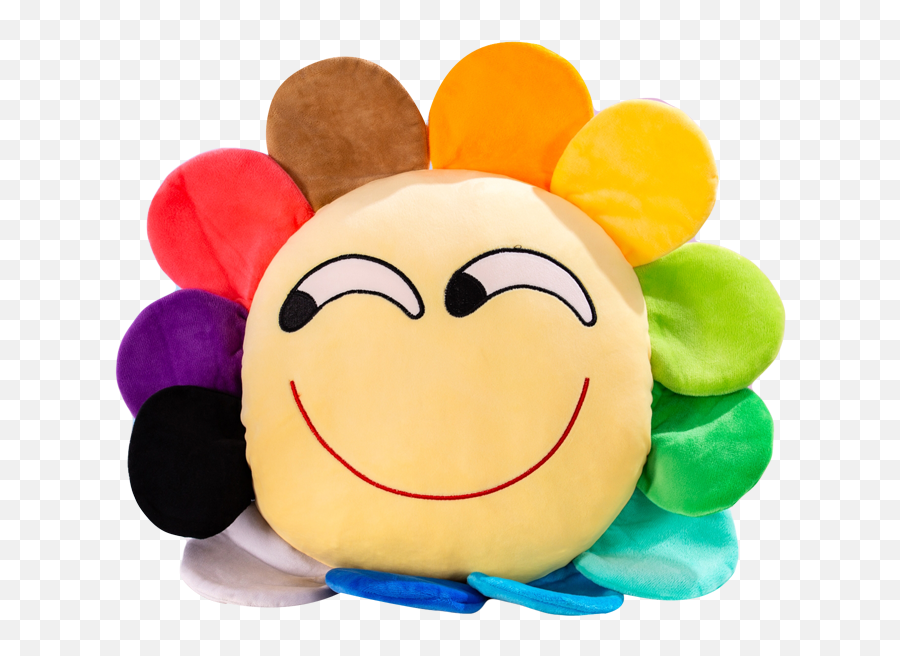 One Piece Plush Toy Flower Shape Lovely Colorblock - Stuffed Toy Png,Flower Shape Png