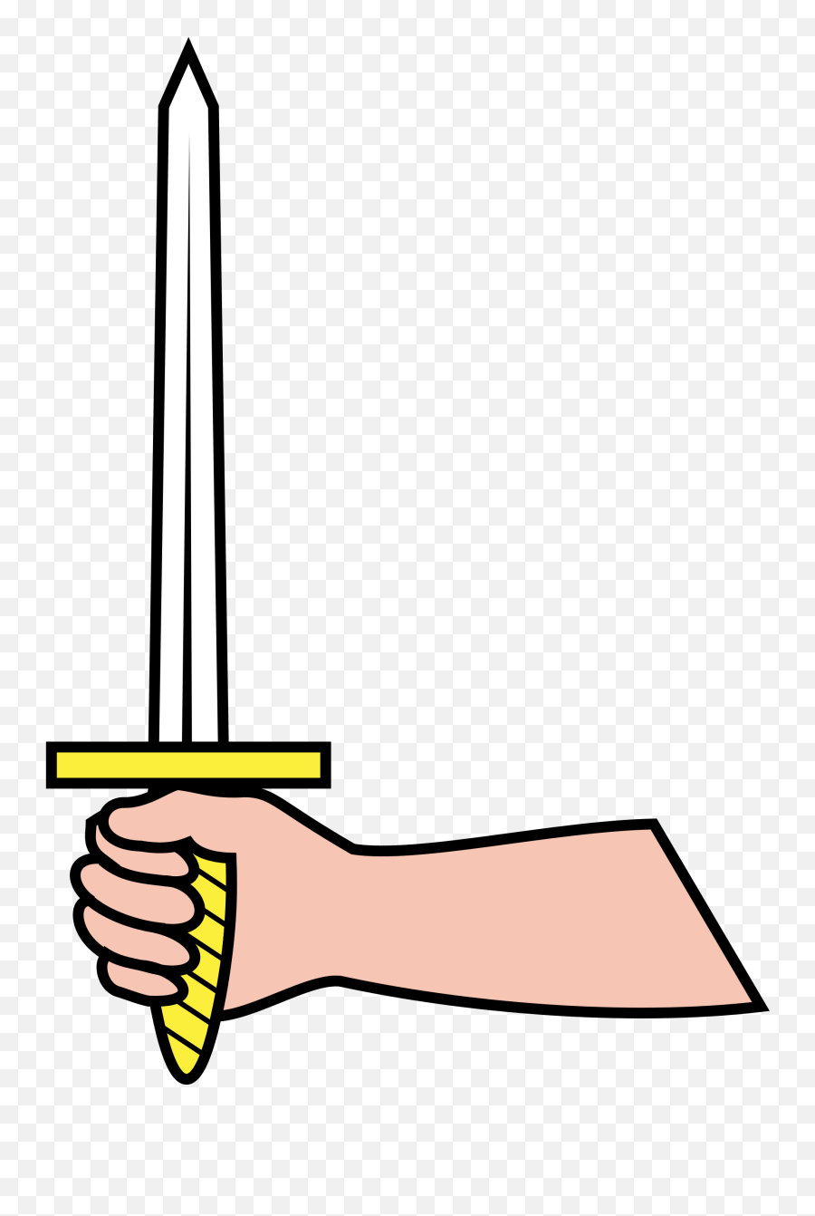Heraldry Vector Sword Transparent U0026 Png 1924519 - Png Hand Holding Sword Clipart,Sword Clipart Png