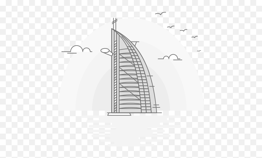 Burj - Khalifabuildinggrey U2013 Dincloud Illustration Png,Burj Khalifa Png