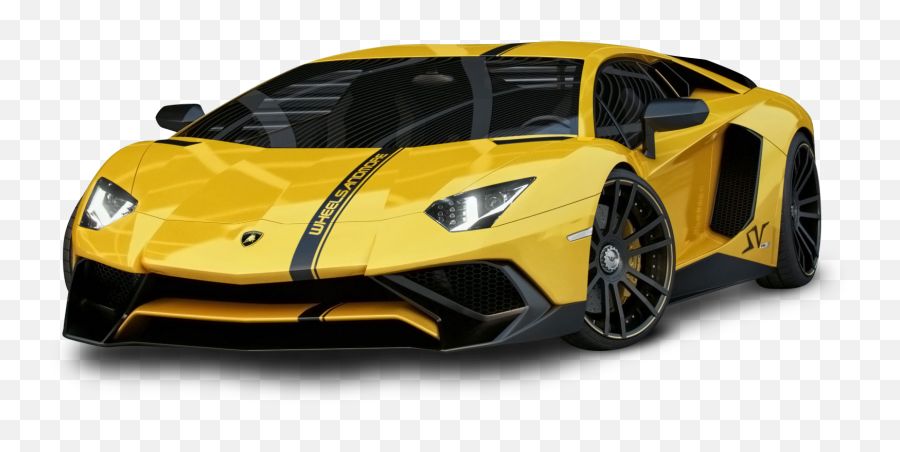 Yellow Lamborghini Aventador Car Png Image - Lamborghini Aventador Png,Sport Car Png