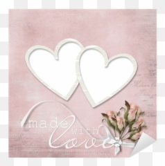 Vintage Elegant Frame With Rose And Heart Sticker U2022 Pixers We Live To Change - Heart png