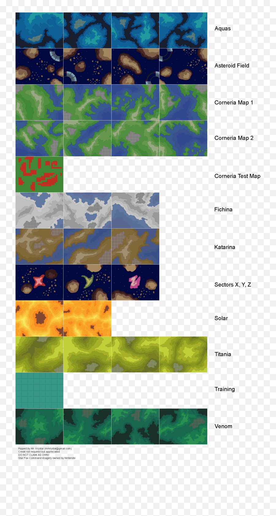 Ds Dsi - Star Fox Command Stage Maps The Spriters Resource Star Fox Command Map Png,Star Fox Logo Png