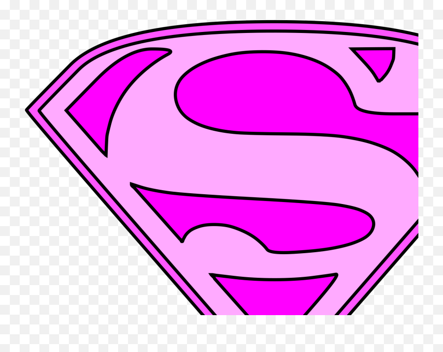 Pink Superman Logo Svg Vector - Pink Superman Logo Png,Superman Logo Svg