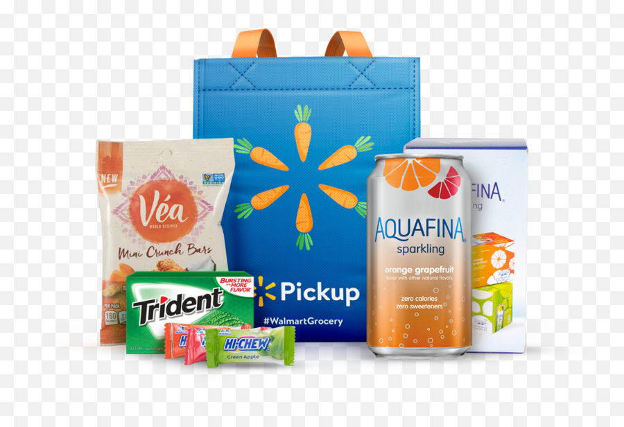 Walmart Grocery Pickup Bag - Transparent Walmart Bag Png,Grocery Bag Png