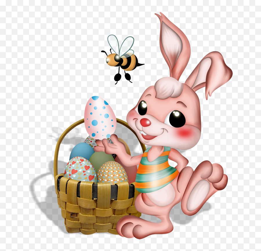 Download Egg Easter Bunny Bee Png Free Clipart - Easter Bee Png,Bee Clipart Png