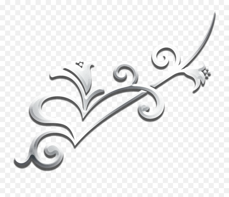 Png Ornament Trim Silver Metallized - Ornamento Png,Downloading Png